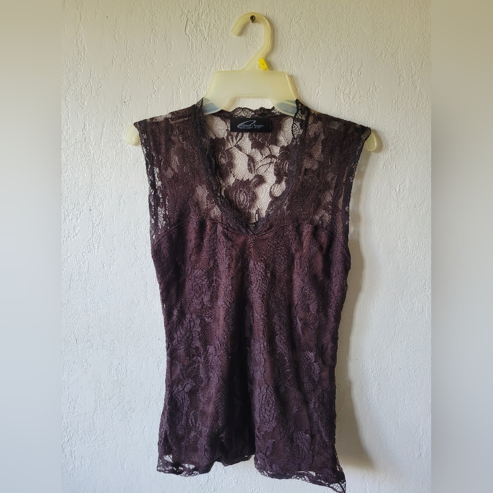 Lace tank style shirt